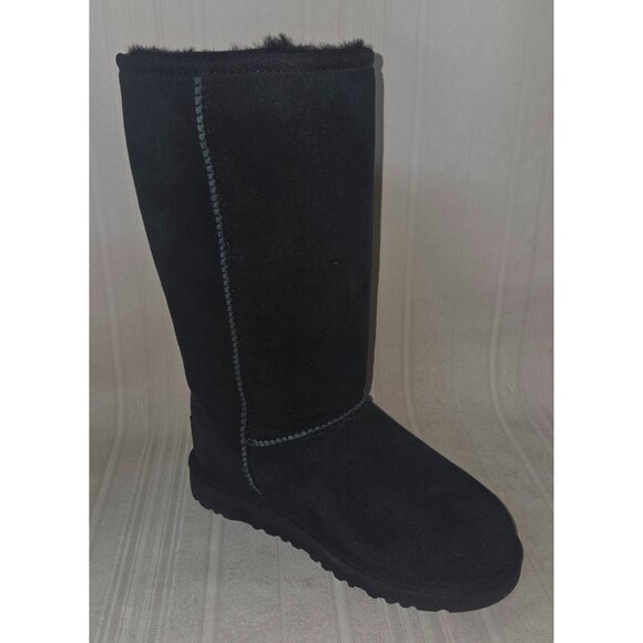 UGG Australia KIDS Black Classic Tall Suede Sheepskin Boots Size US 3 NEW #5229 - Picture 7 of 11
